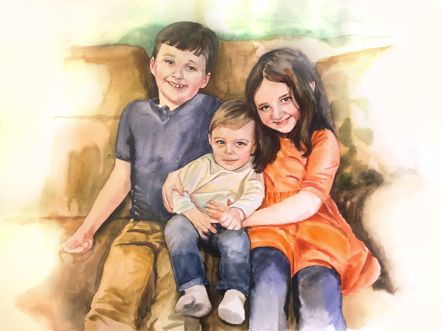Personalized Watercolor Artistic Portrait