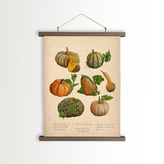 Pumpkin illustration Canvas poster autumn poster