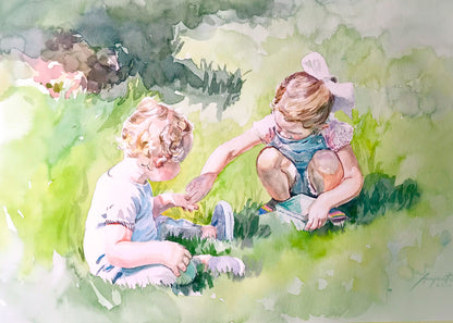 Personalized Watercolor Artistic Portrait