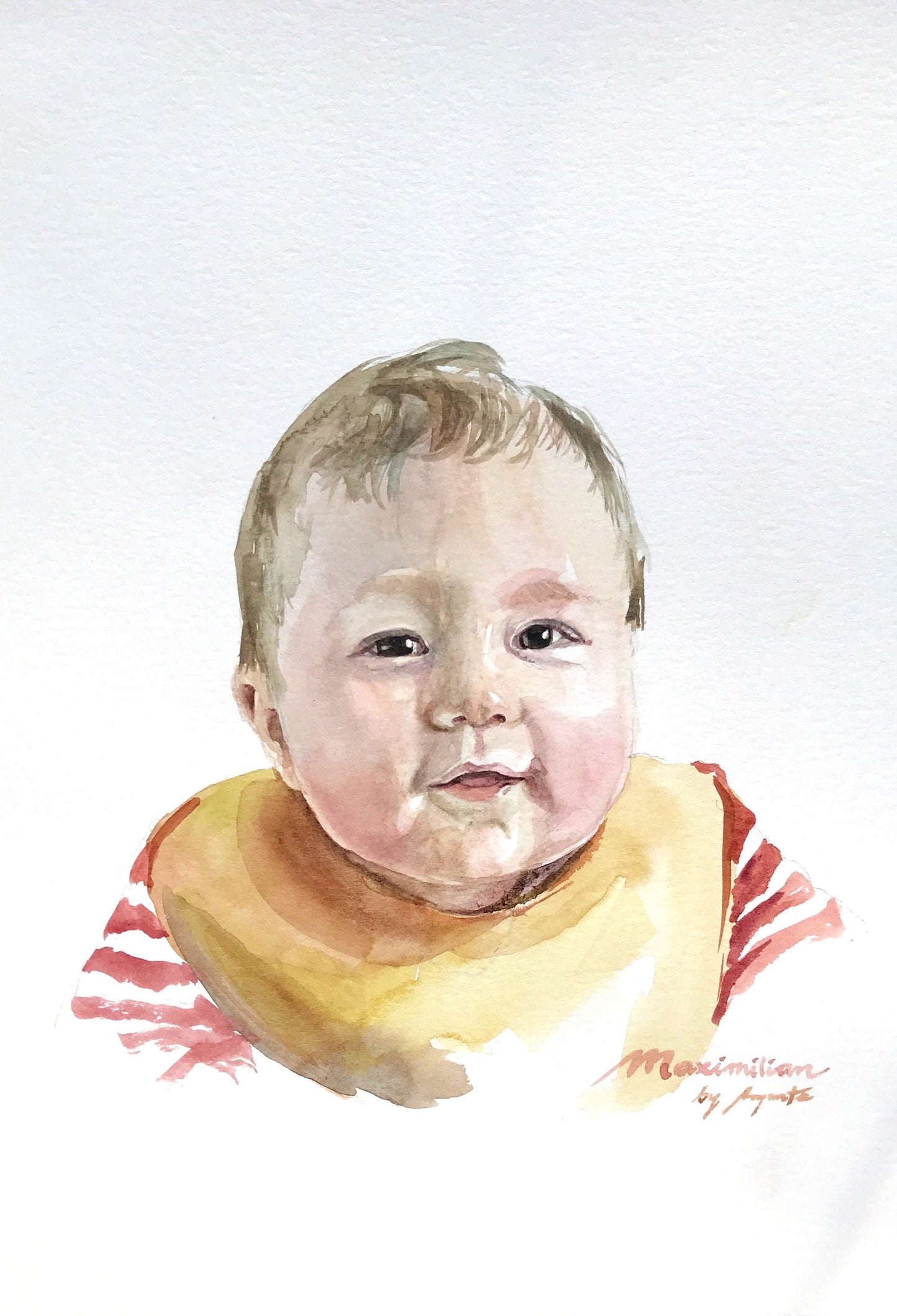 Personalized Watercolor Artistic Portrait