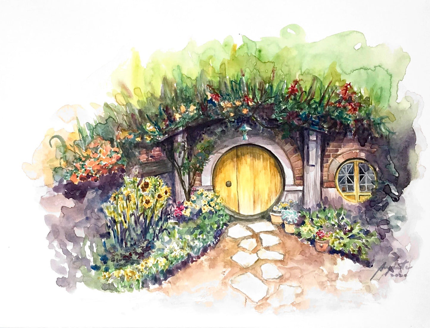 Made-to-order Watercolor Landscapes, Customized Scenery