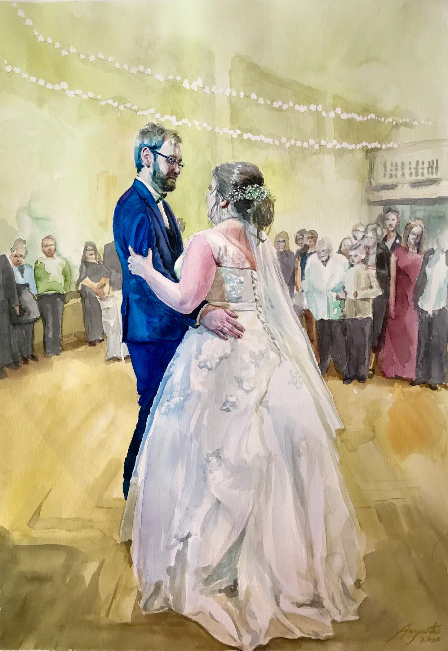 Personalized Watercolor Artistic Portrait