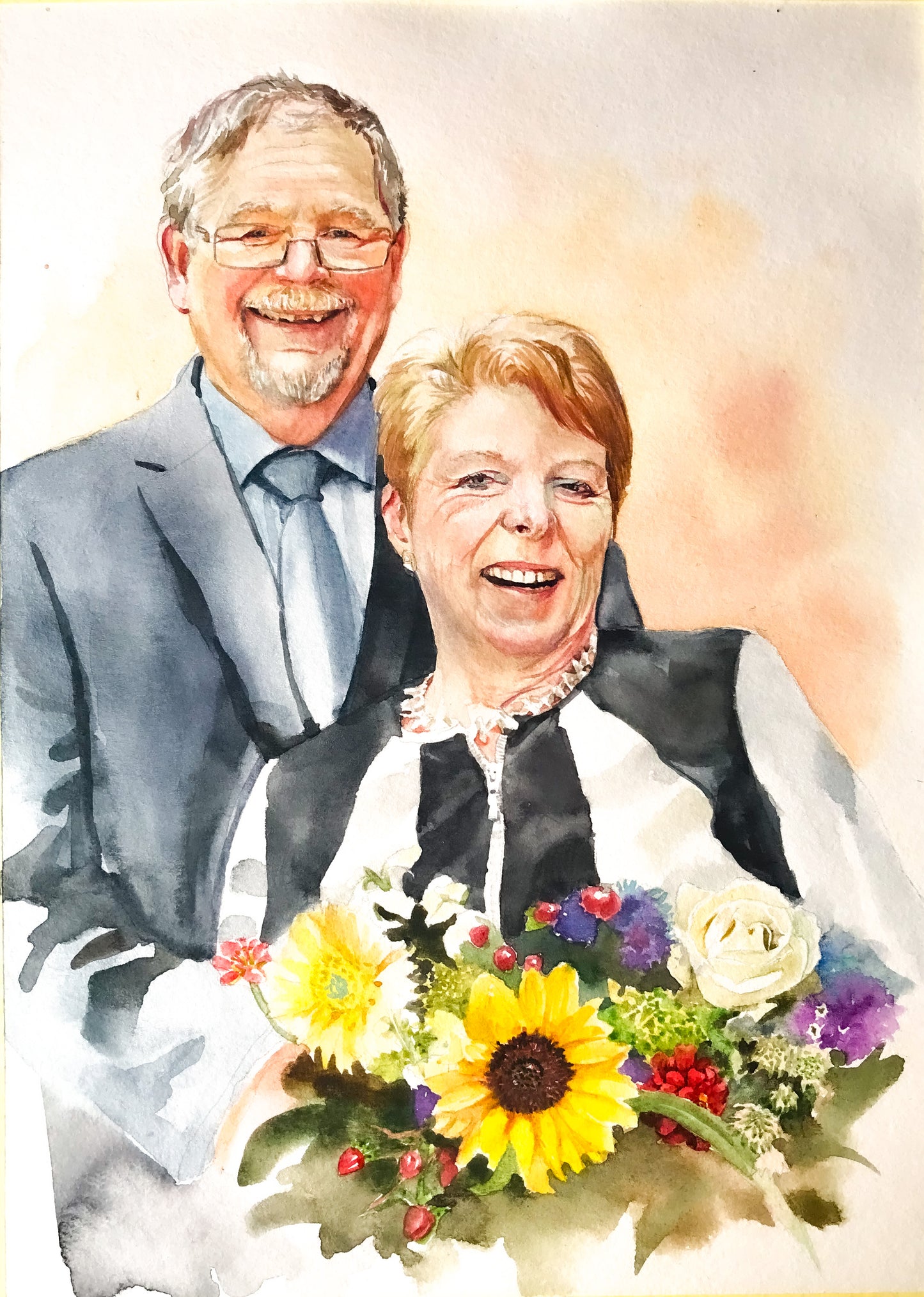 Personalized Watercolor Artistic Portrait