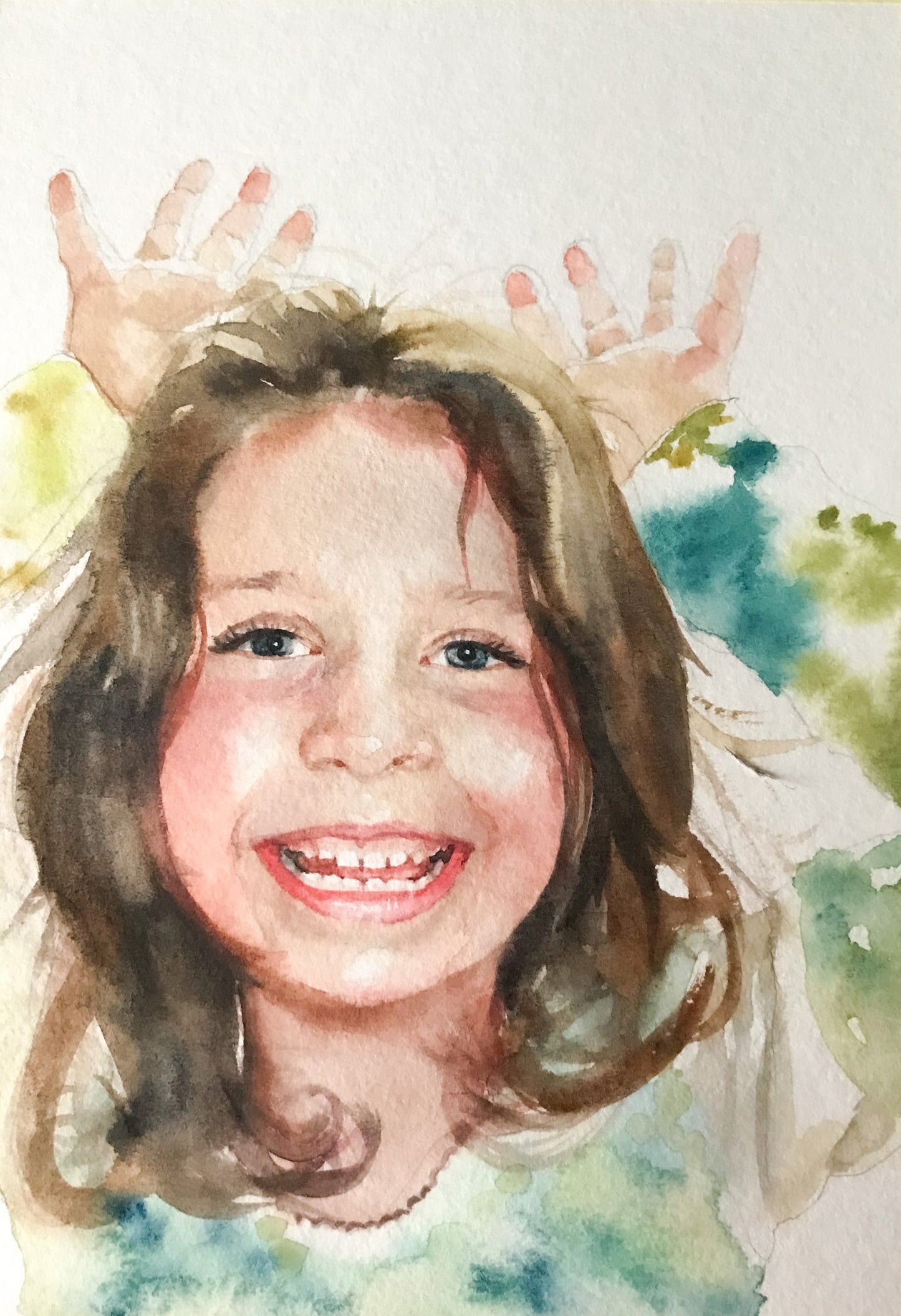 Personalized Watercolor Artistic Portrait