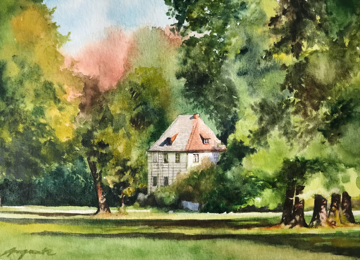 Made-to-order Watercolor Landscapes, Customized Scenery