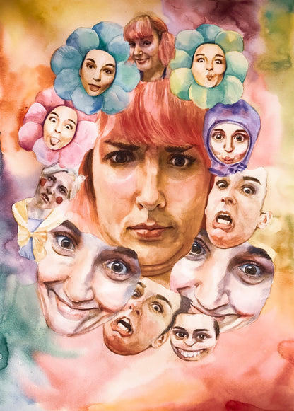 Personalized Watercolor Artistic Portrait