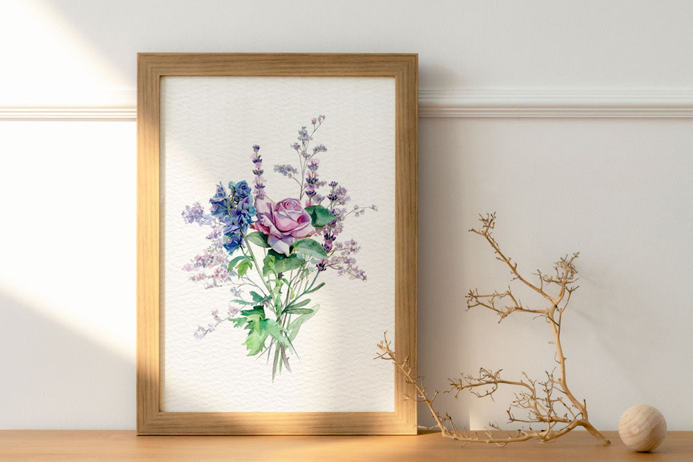 Lavender Rose Print