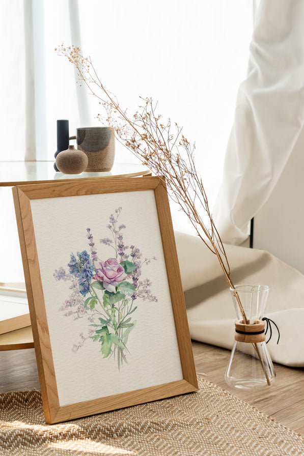 Lavender Rose Print