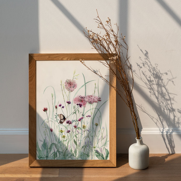 Melancholy In Grass Print