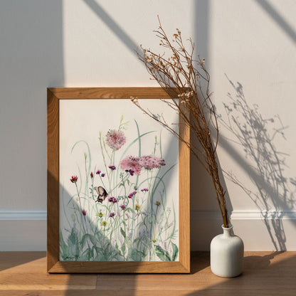 Melancholy In Grass Print