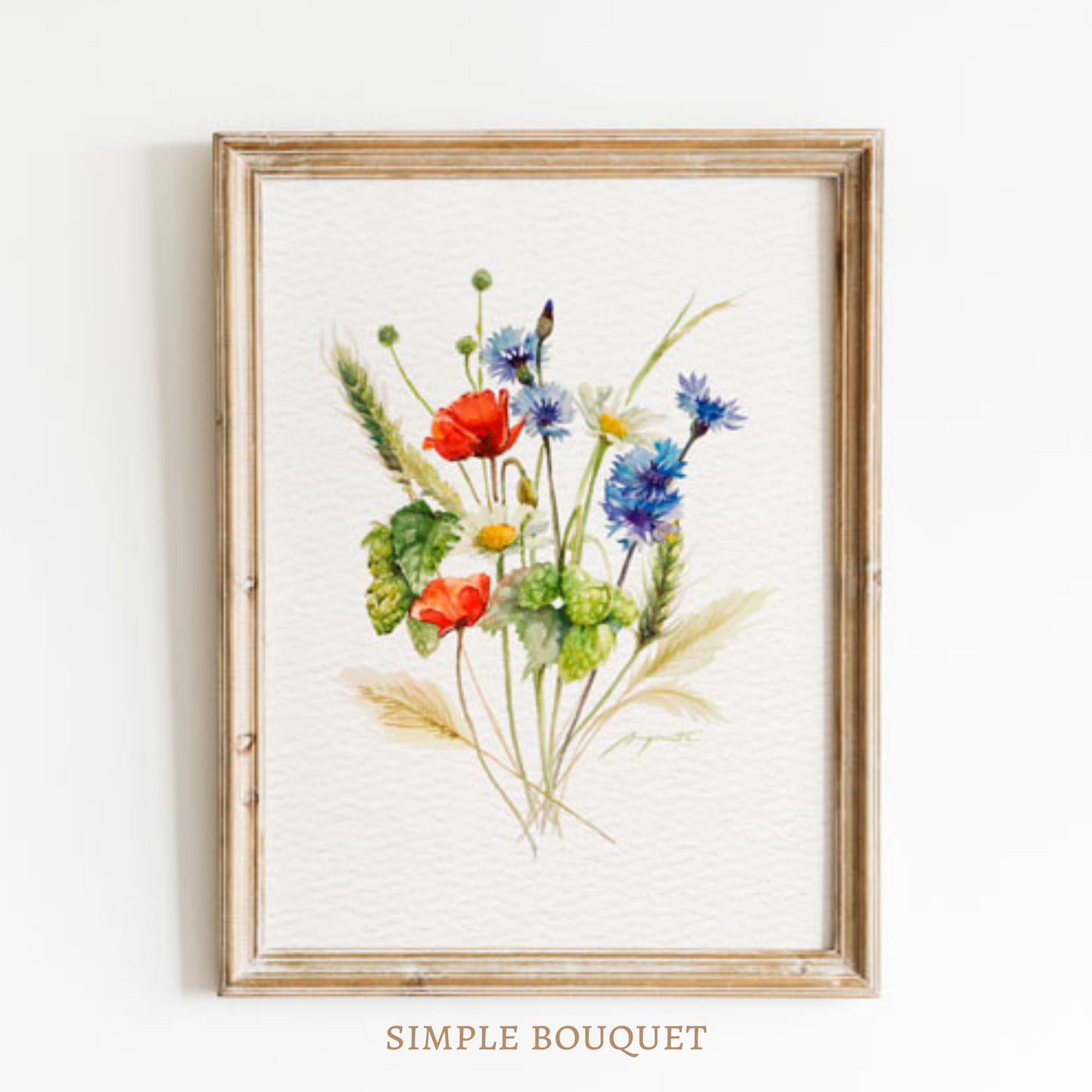 Personalized Watercolor Floral Art