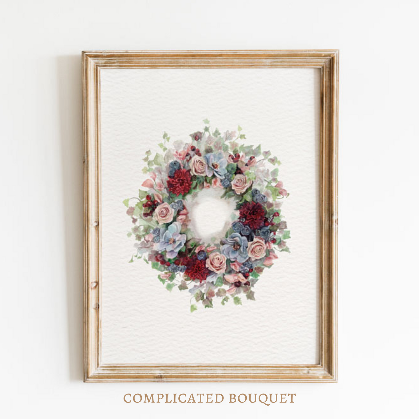 Personalized Watercolor Floral Art
