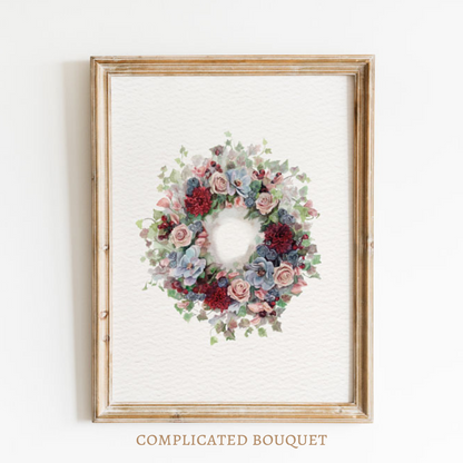 Personalized Watercolor Floral Art