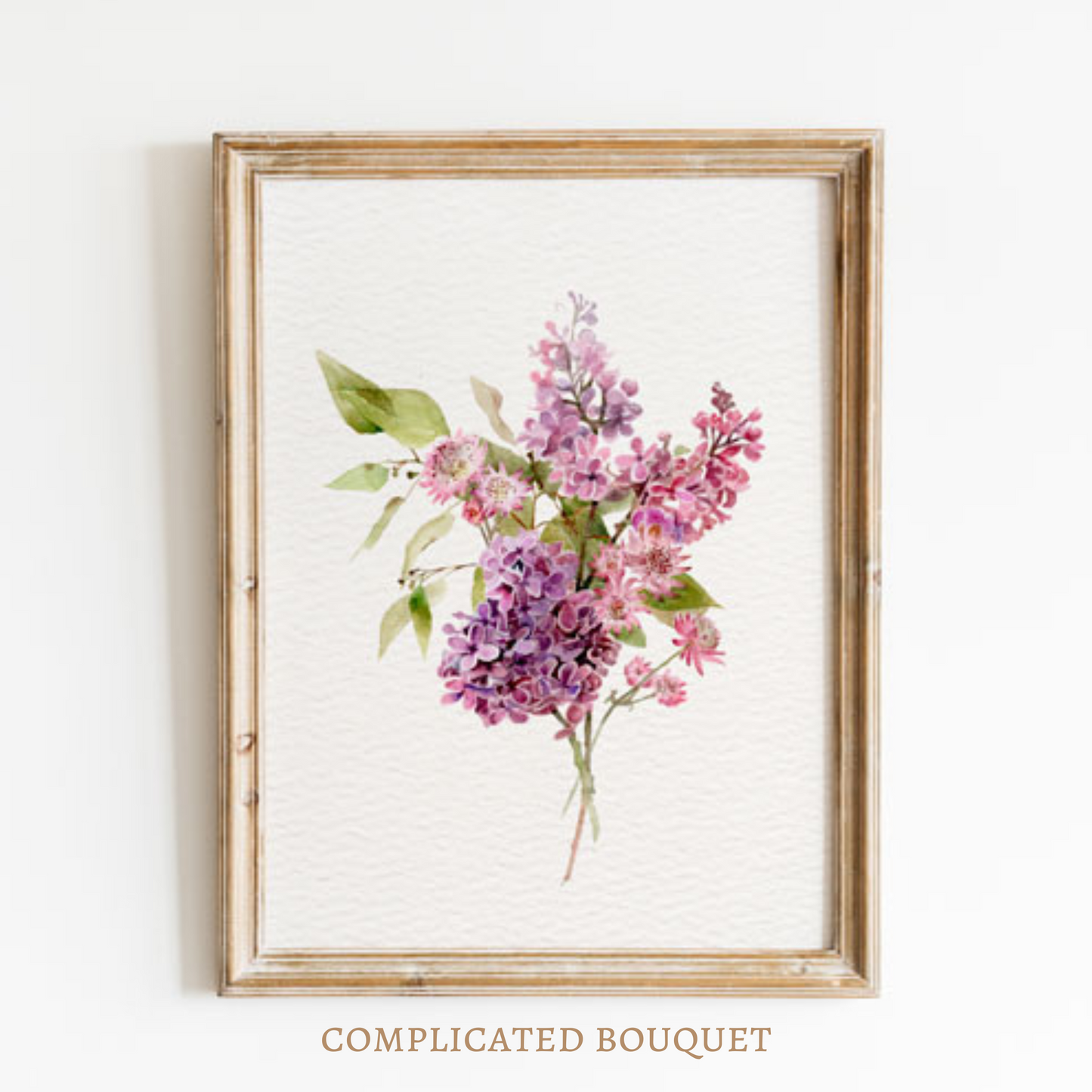 Personalized Watercolor Floral Art